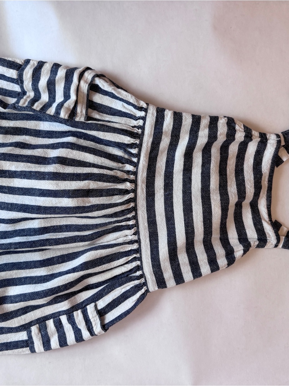 Carter's Navy and White Striped Sleeveless Dress